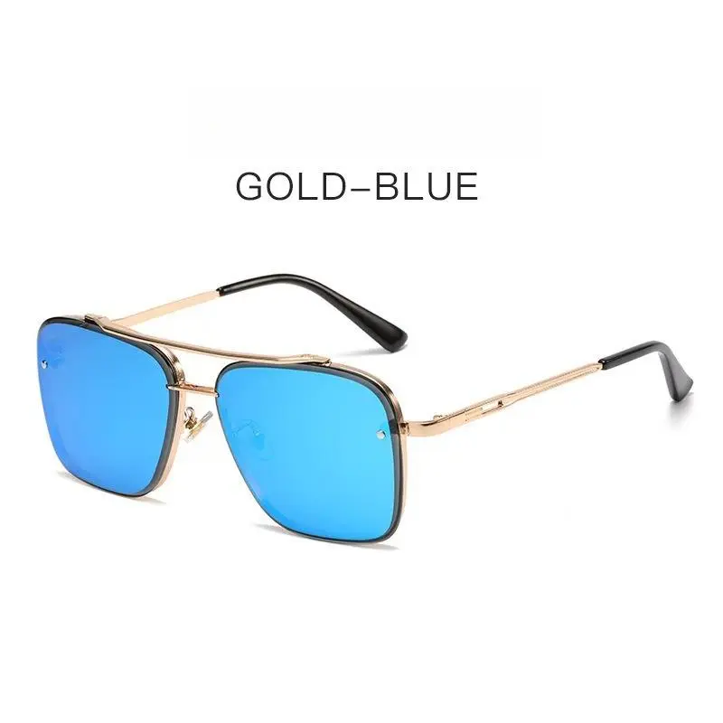 Trendy Casual Unisex Plastic Aviator Sunglasses, Double  display picture 1