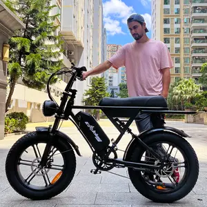 G90 Adult Off-Road E- Bike -- 1000W High-Power Motor, 24-27 Miles Range, 48V 20Ah Large-Capacity Battery, 20-inch Off-Road Wide Tires, Hydraulic Disc Brakes, App-Controlled Variable-Speed E-Bike, Ideal for Suburban Adventures & Urban Commuting
