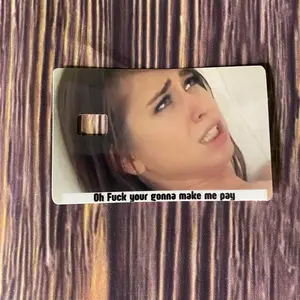 Funny make me pay   credit card skin sticker decal