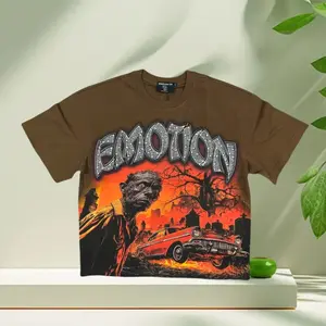 Mixed Emotion T shirt Summer Hip Hop Street Cotton Print Short sleeved Men Women Tops Loose Fit Y2K Graphic Casual Outdoor Streetwear Unisex Trendy Fashion