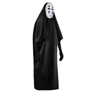 Qingcheng Mask Ghost Costume Halloween Cape Costume Faceless Man Cosplay Anime Outfit