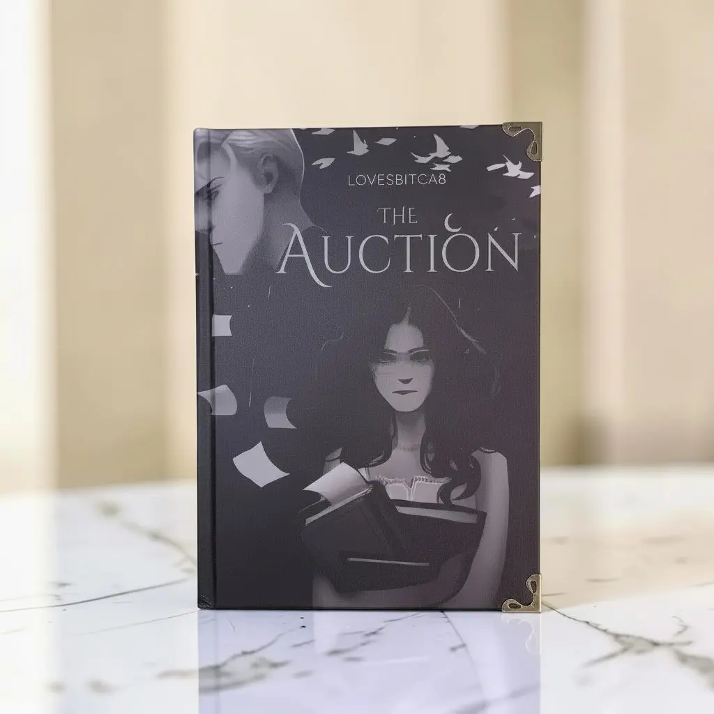 The Auction by LovesBitca8 – Dramione Fanfiction Hardcover Book, Dark Romance Fantasy Novel, Collector Edition with Metal Corners, BookTok Gift for Readers