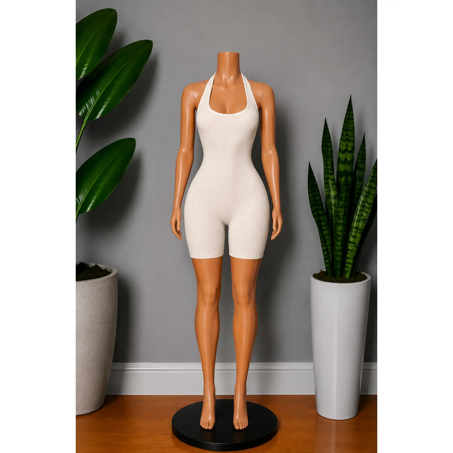 Ribbed Bodycon Playsuit - 4 Colors Available