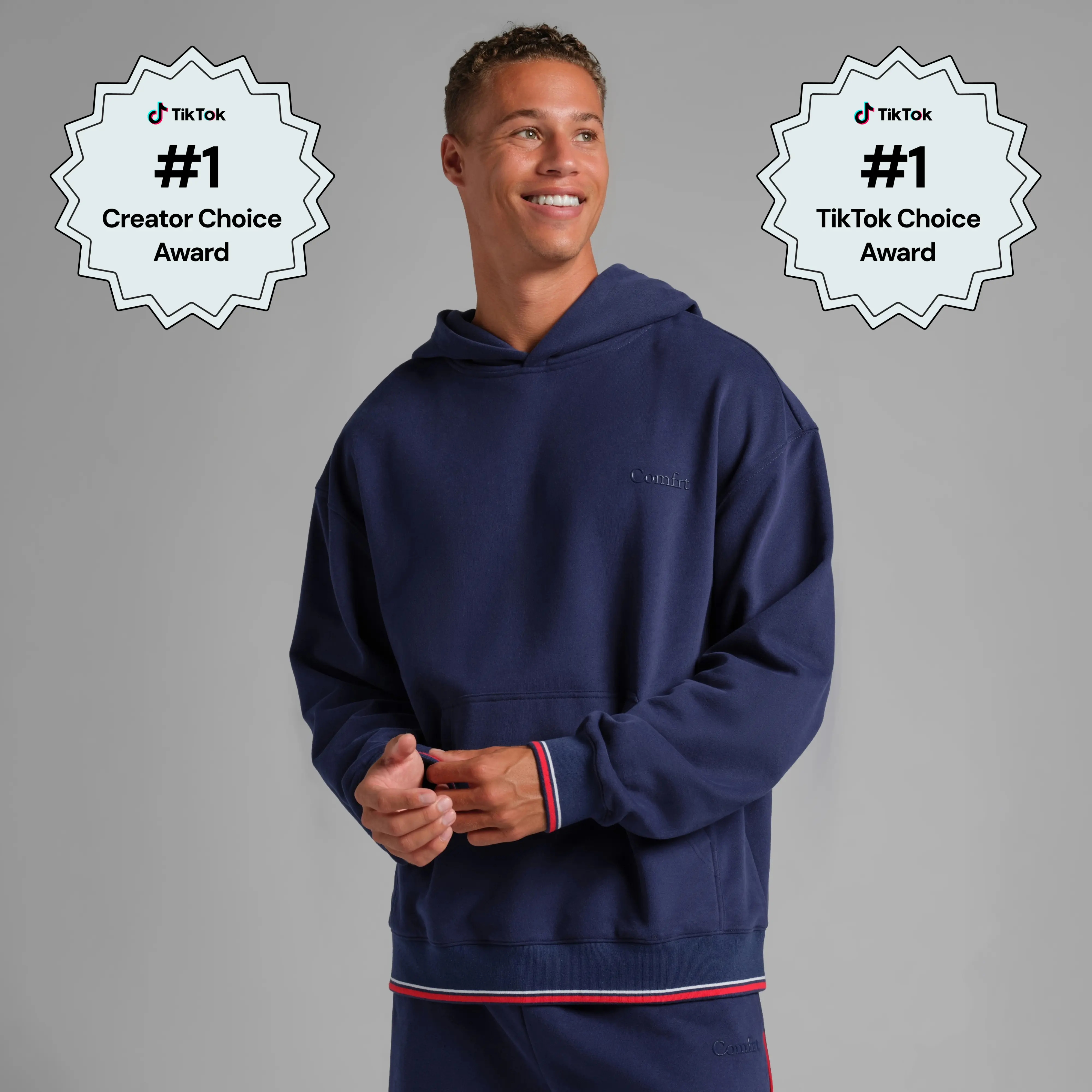 Comfrt | Laid Back Hoodie - Mega | Sporty Mega Fit Fleece Summer Pullover Hoodie Comfrt | Laid Back Hoodie - Mega | Sporty Mega Fit Fleece Summer Pullover Hoodie