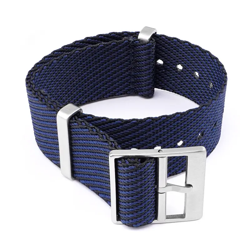 Blue and black + silver buckle