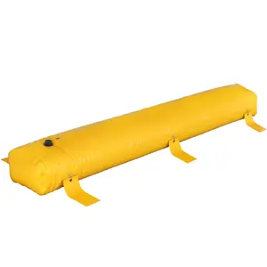 Flood Barrier System: 12 Ft By 12 In Sandbag Alternative, Water Barrier For Flood Control, Waterproof Reusable PVC Water Diversion Tubes, Ideal For Home, Door, Garage, Basement, Yard Protection