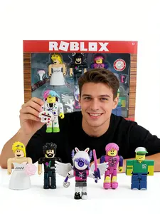 Complete Doll Set Made of Durable Abs Plastic, Includes 6 Iconic Game Characters, Perfect for Kids' Imagination Play & Collecting