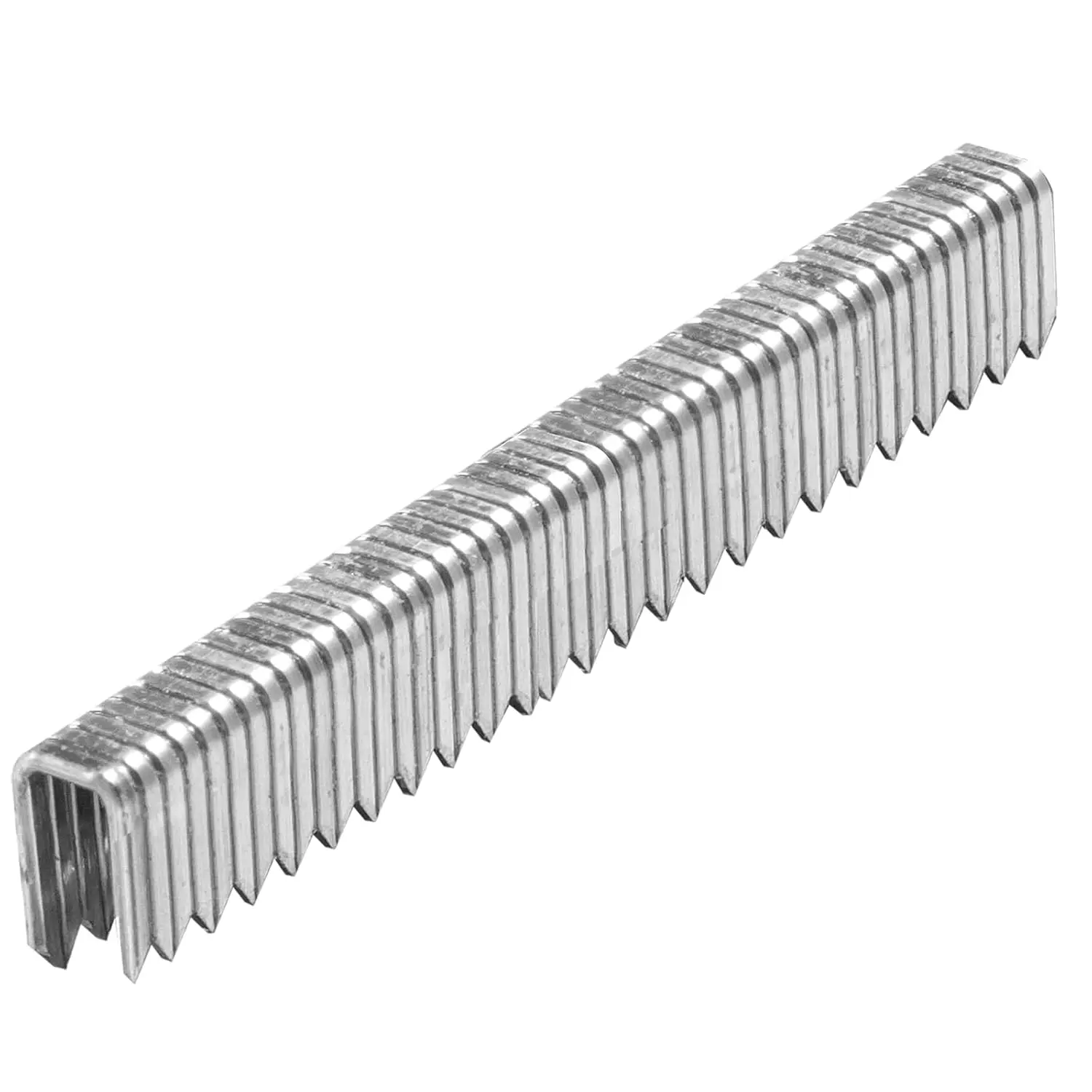 1000-Count 1/2 Inch Length, 18 Gauge 1/4 Inch Narrow Crown Staples, Heavy Duty Beveled Chiseled Pointed Galvanized Staples, for Pneumatic, Electric 18GA Stapler