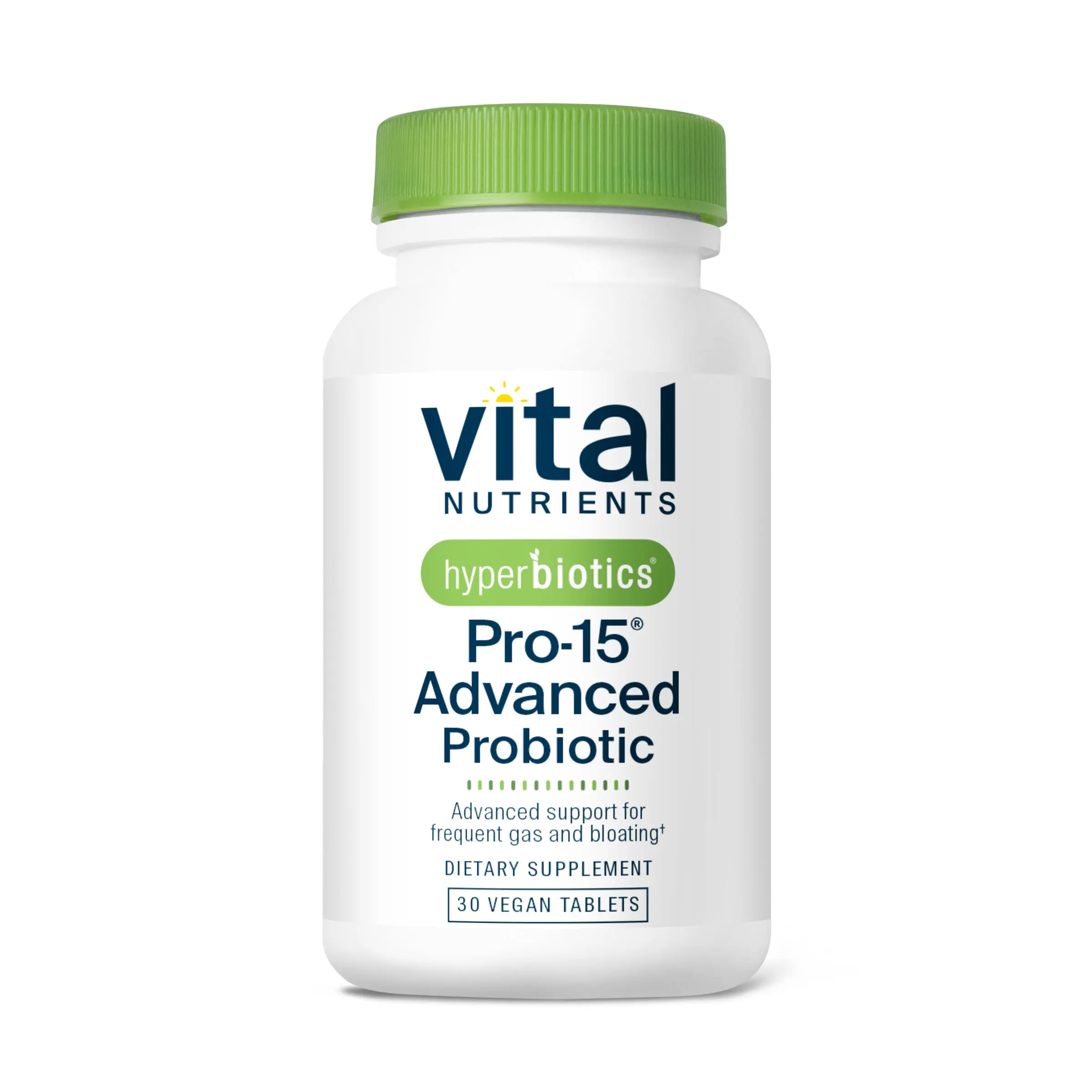Hyperbiotics Vital Nutrients Pro-15 Advanced Probiotics for Women and Men | 15 Strains + Kiwifruit | Clinically Studied Daily Probiotics for Digestive Health, Gas, & Bloating