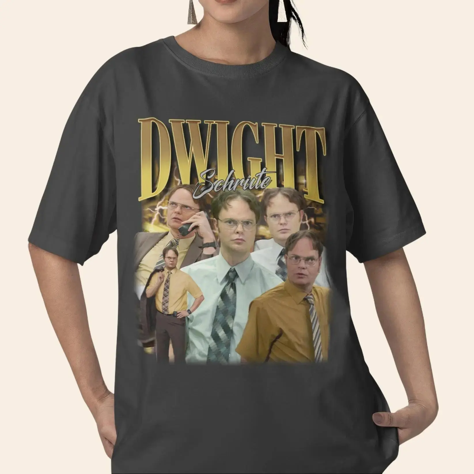 Dwight Schrute T-Shirt, Vintage Beet Farmer Inspired Shirt, Retro TV Show Fan Shirt, Funny The Office Graphic Tee Classic Cotton