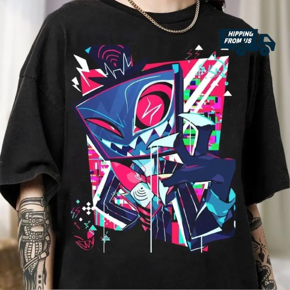 Vox Hazbin Shirt, Hazbin Hotel Comfort Colors Shirt, Anime Series Tshirt, Lucifer Shirt, Alastor Charlie Morningstar Tee, Gift For Him
