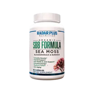 SBB Formula Sea Moss - Natural Blend of 102 Minerals for Energy, Immune System & Gut Health - Organic Food Supplement Bladderwrack Burdock Root.
