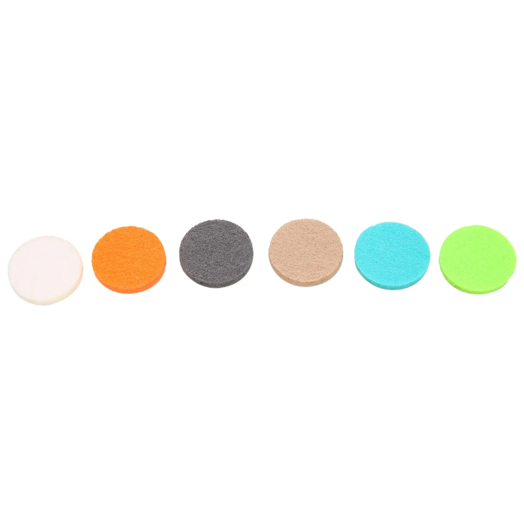 Absorbent Super Absorbent Reusable 50-Piece 22mm Nontoxic Felt Pads - Round Refills for Essential Oil Diffuser Locket Necklace, Bracelet, Car Clips (Random Color Assortment)