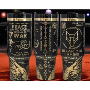 Red Rising Howler themed 40oz Tumbler, Laser Engraved, Book Club Merch, Booktok, Sci-Fi Series