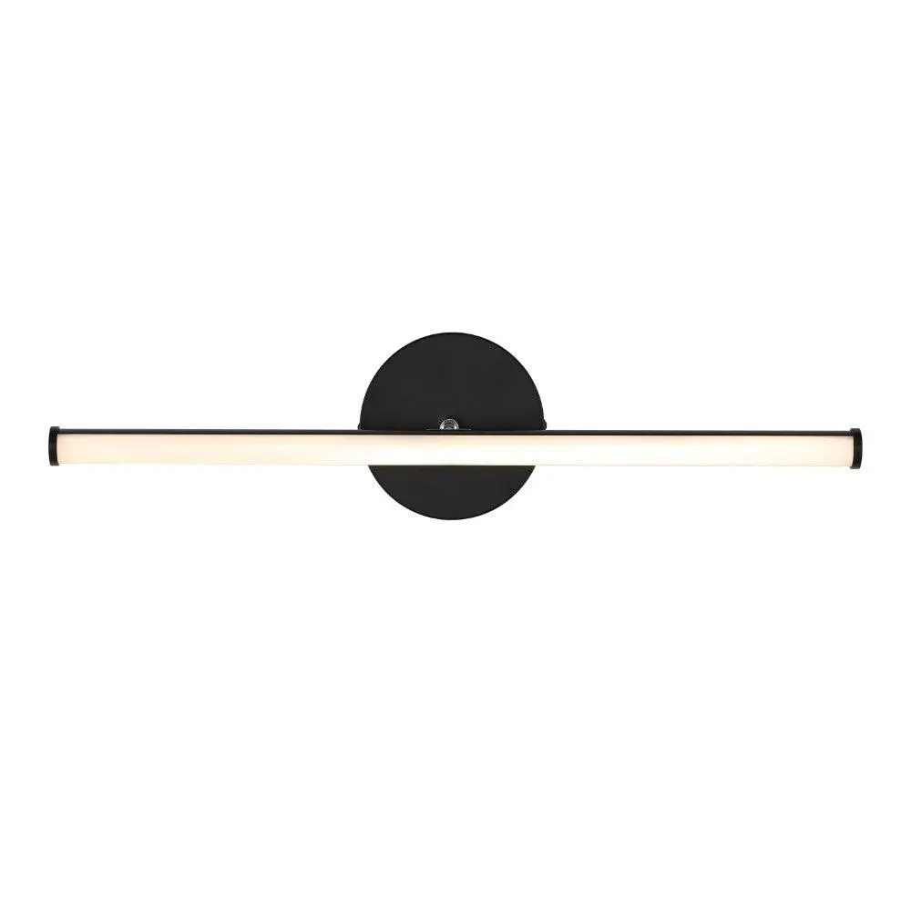 JONATHAN Y Emerson Modern Industrial Matte Black Adjustable 360-Degree Rotatable Aluminum Integrated LED Vanity Wall Light - for Vanity Setup, Living Room, Contemporary Modern Decor Home Improvement Indoor Lighting Fixture, None