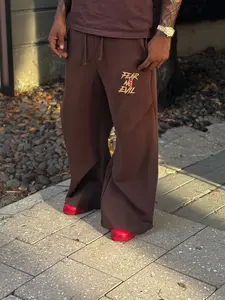 Fear No Evil “Pilgrim” Wide Leg Sweatpants by Zero Glory