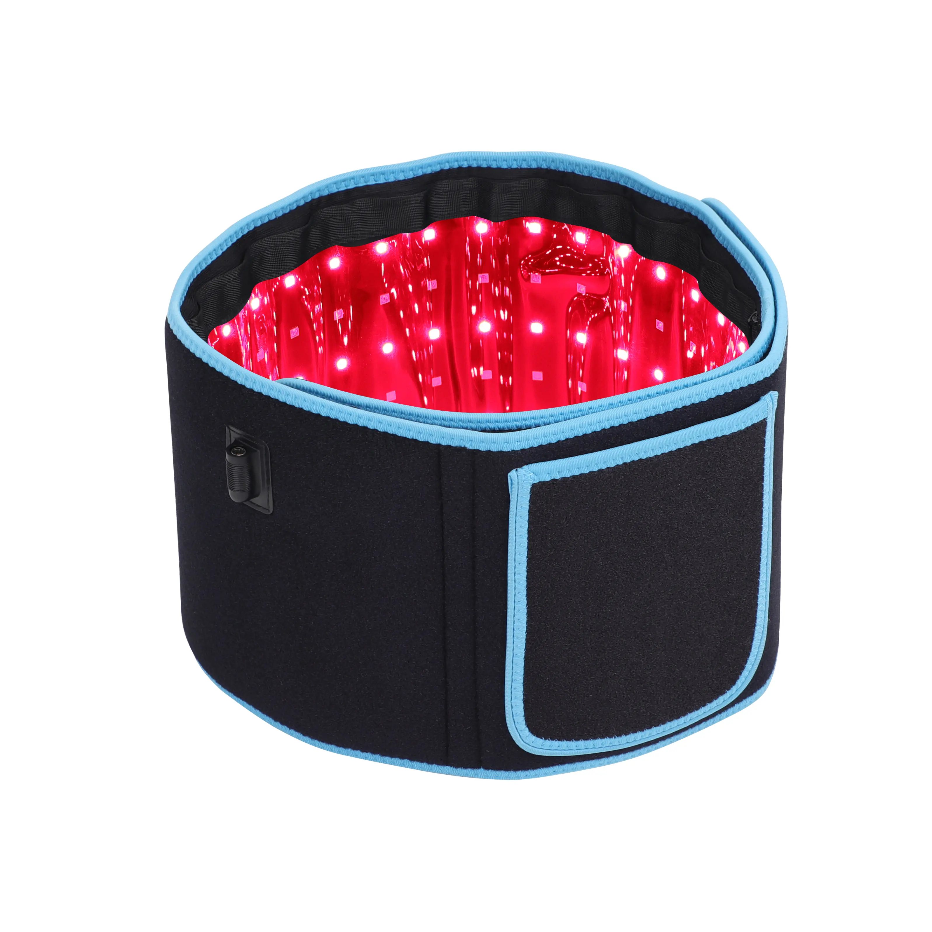 YUYISLE 3-in-1 Flexible LED Lights Therapy Belt - 150 Pcs Dual-Wavelength 660nm&850nm Beads, USB+AC Ports, Adjustable Brightness&Warming, Pulse Modes, Timer, Remote, Auto Power-Off, Portable Wrap for Waist/Neck Pain Relief, Healthcare Support