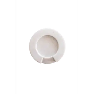 White Marble Round Spoon Rest