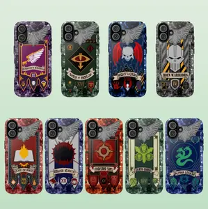 Warhammer Space Marine chaos legions Phone Case, Chapter Armor Design for iPhone 16 Pro Max 15 14 13 12 11, Shockproof Durable TPU Case