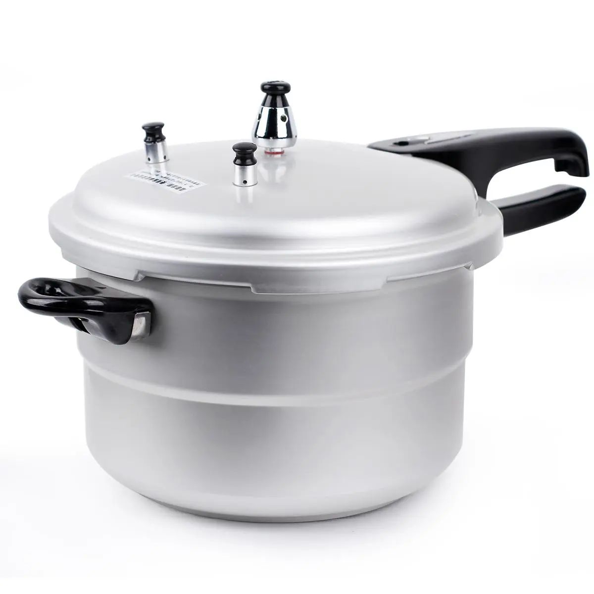 6.5QT Aluminum Pressure Cooker, 1 Count Mini Pressure Cooker with Handle, Efficient Cooking Pot for Gas Stove & Electric Stove Use Kitchen Cookware