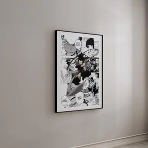 Manga Poster - 'Eraser Head' Shoto Aizawa - Curated Manga Panels - Poster