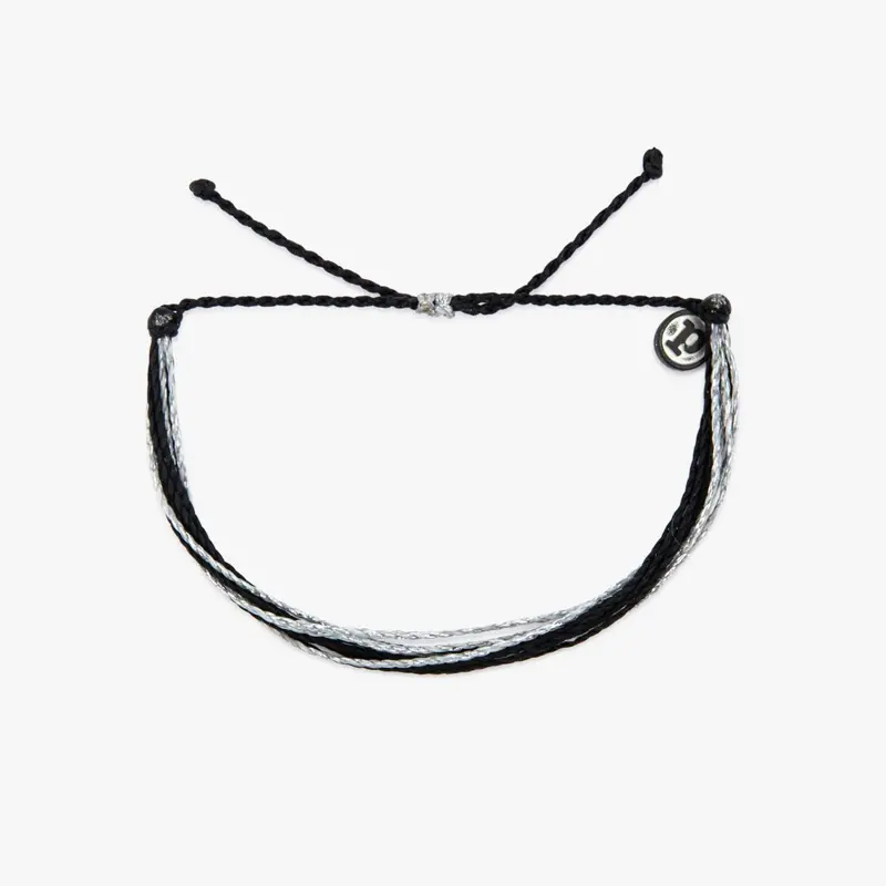 Puravida Original Bracelet - Silver and Black