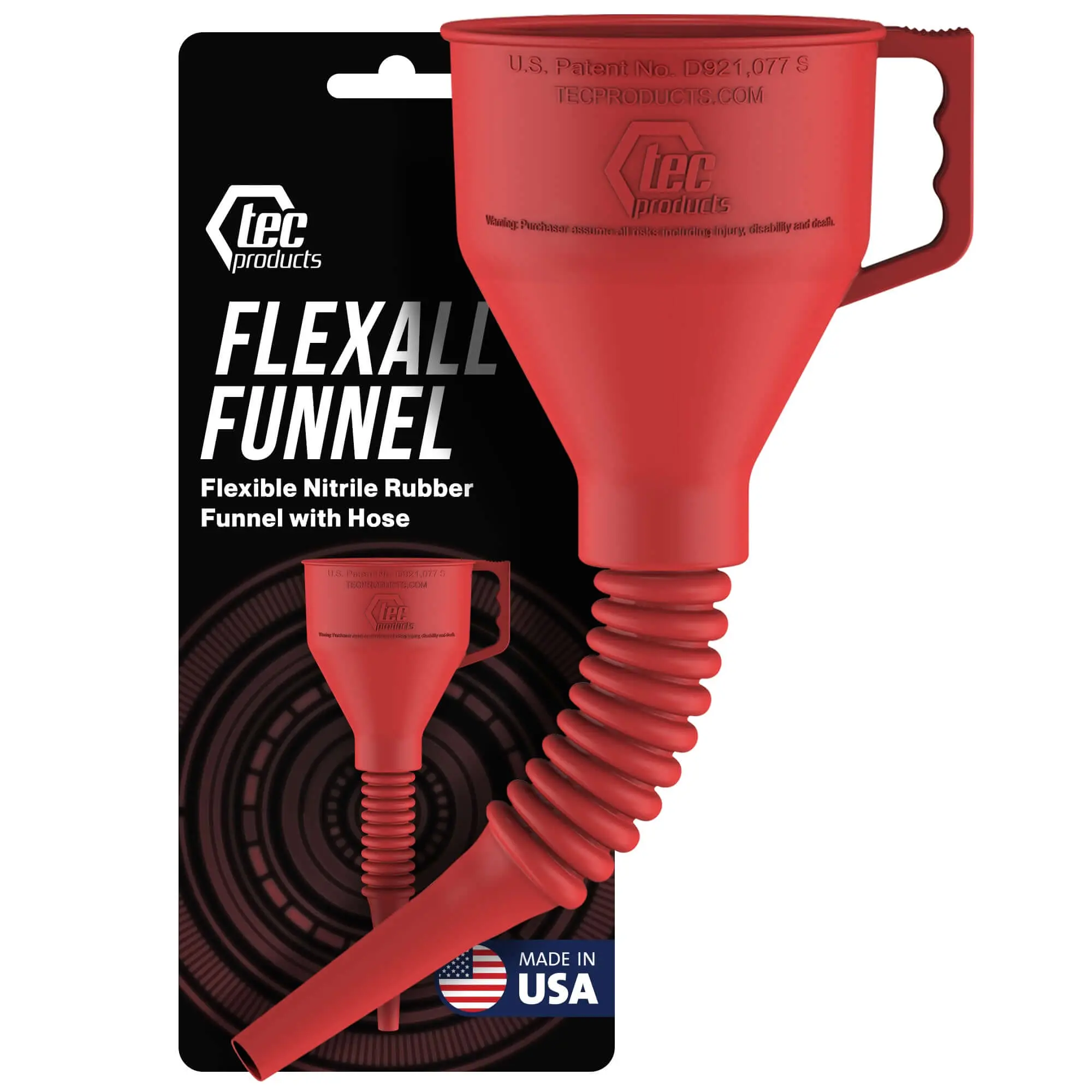 FlexAll Funnel - Built Strong, Built Flexible, Built Here!Heavy Duty Nitril Rubber Funnel