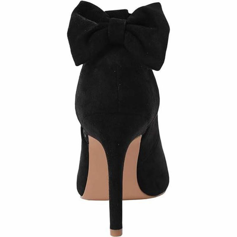 2025 Women's High Heels Bow Tie Back Sexy Stiletto Ankle Strap Wedding Dress Pumps Shoes