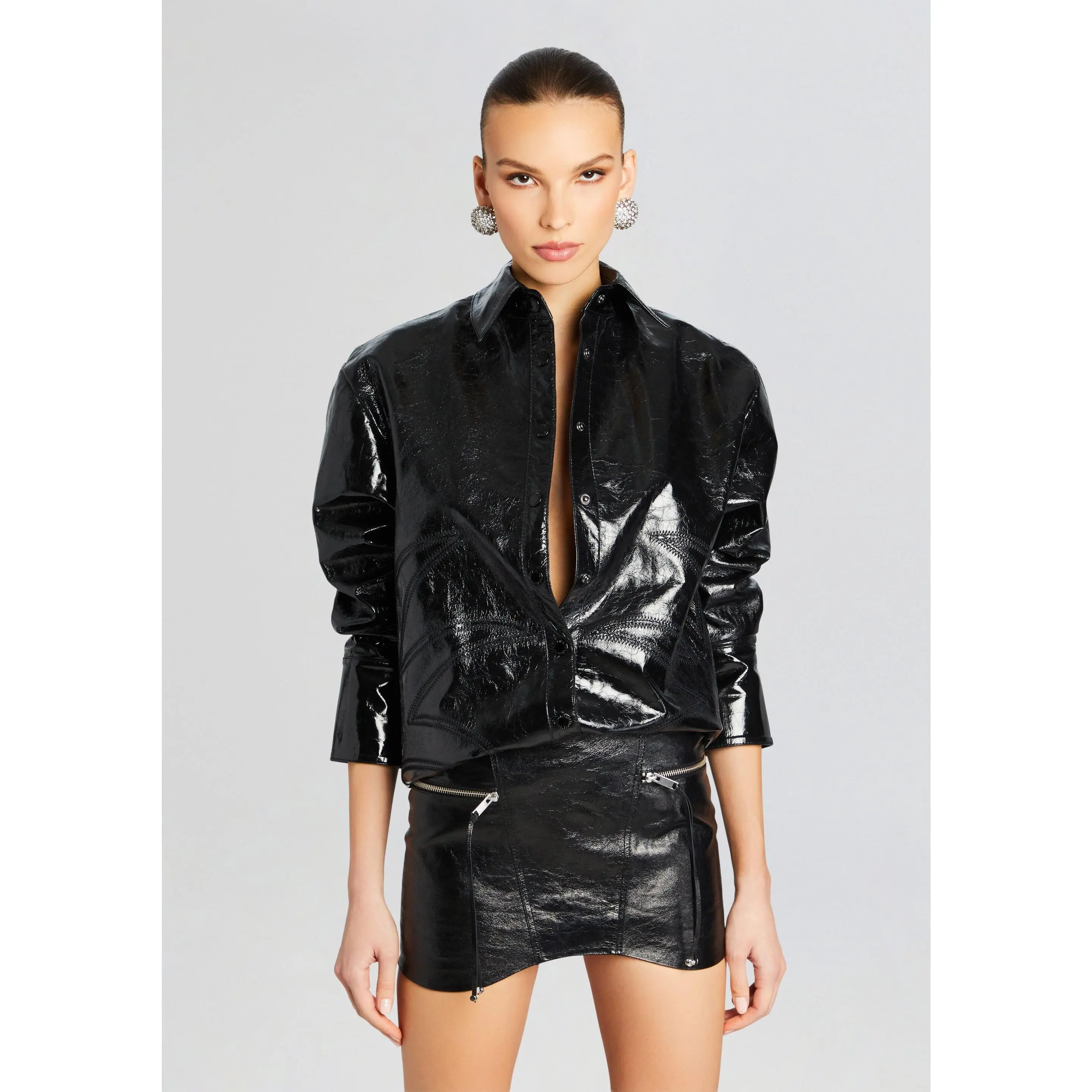 Shaili Leather Shirt