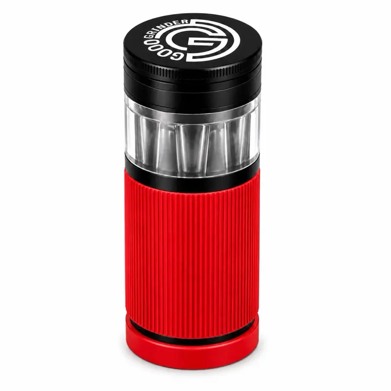 8 Shooter Precision Cone Filling Tool, 8 Paper Cones Filler, 8 Slot Fill System, Non-Stick Cera Bond Coat, CNC Machined Anodized Aluminum, Precision Diamond Teeth Mill, Heavy-Duty Construction, Consistent Fill Performance - Red