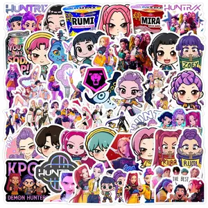 Kpop Korean Style Idol Girl Group Stickers, Waterproof Graffiti Decals for Phone Water Cup Journal Decoration, 50 Sheets Set