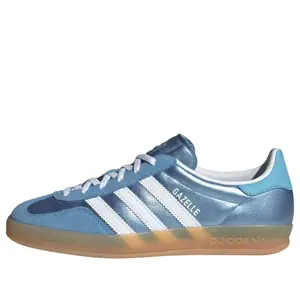 Adidas Gazelle Indoor Blue Cloud White Gum (Women's) JS1407 New Sneakers