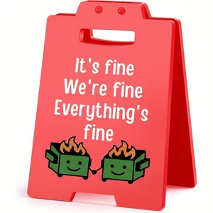 Funny Office Desk Sign, Cubicle Decor Gift for Coworkers, Friends, Besties, Perfect Birthday Present for Colleagues, Lady Bosses, Yard Sign