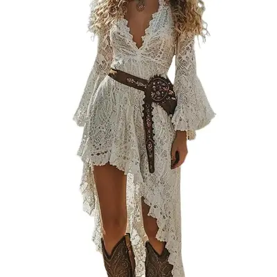 red lace night dress SHEIN Women's Black And Red Rose Gothic Style Contrast Lace Sexy Short | Night  Dress