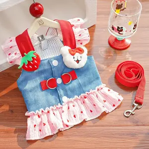 Pet Clothes for Dogs and Cats, Chest Strap Pet Dress, Animal Apparel, Comfortable and Stylish for Pets, Ideal for Daily Wear