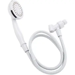 Plumb Pak  3.86 in. 5 FNC Hand Held Head Shower Kit, White