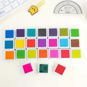 24pcs/set Mixed Color Stamp Ink Pad, Finger Stamp Pads, DIY Supplies for Scrapbooking, Card Making, Paper Craft