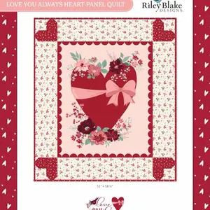 Love You Always Heart Panel Quilt