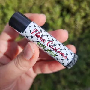 Keffiyeh chapstick watermelon flavored Palestine chapstick