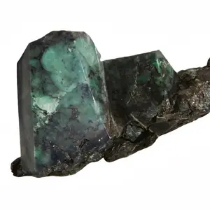 Polished Emerald in Matrix Form