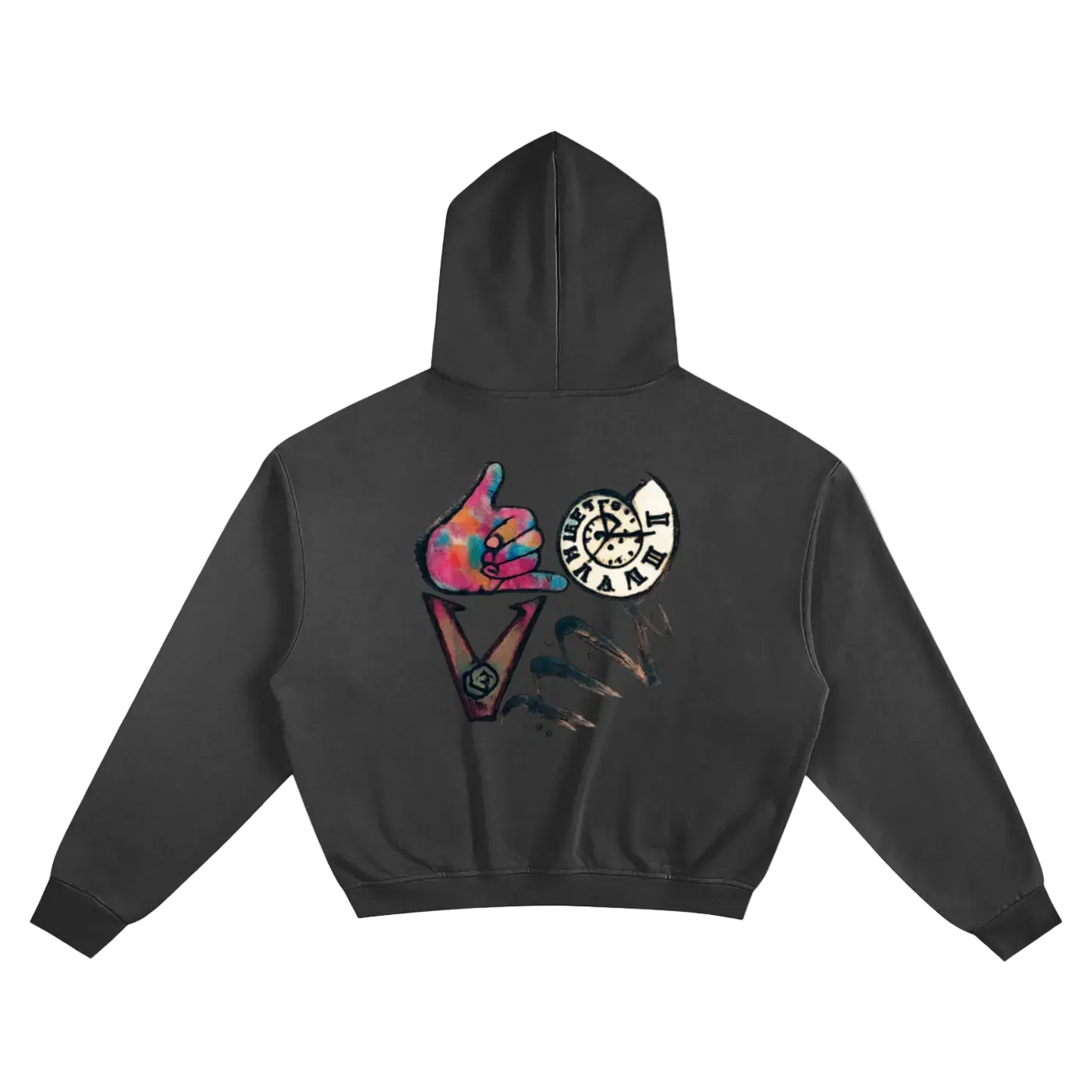 RYGAI Love Tattoo Hoodie BLK
