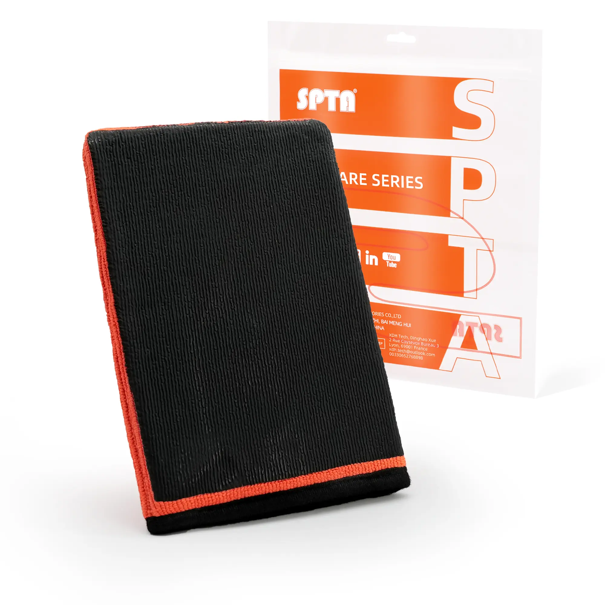 SPTA Clay Mitt,1Pc Fine Grade Clay Bar Mitt - Auto Detailing Wash Mitt Clay Eraser Surface Prep Mitt Finish Clay Bar Glove for Car Paint, Glass, Wheels & More+