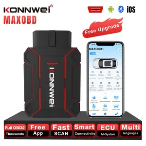 Konnwei Maxobd Wireless 5.2 Obd2 Scanner, Car Diagnostic Tool, Compatible with iPhone and Android, Code Reader, Fault Diagnosis Device