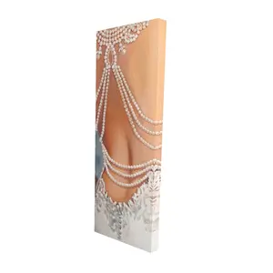 360 Stand 20x60 in. Beige Wedding Wall Tapestry, Durable Artistic Print Artwork, Home Bedroom Decoration Items, Bridal Shower Gift, Romantic Vibe Home Supplies Essential Wall Tapestries, Artwork Print Tapestries