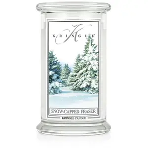 Snow Capped Fraser Large 2-wick soy candle perfect indoors and winter scent for home 