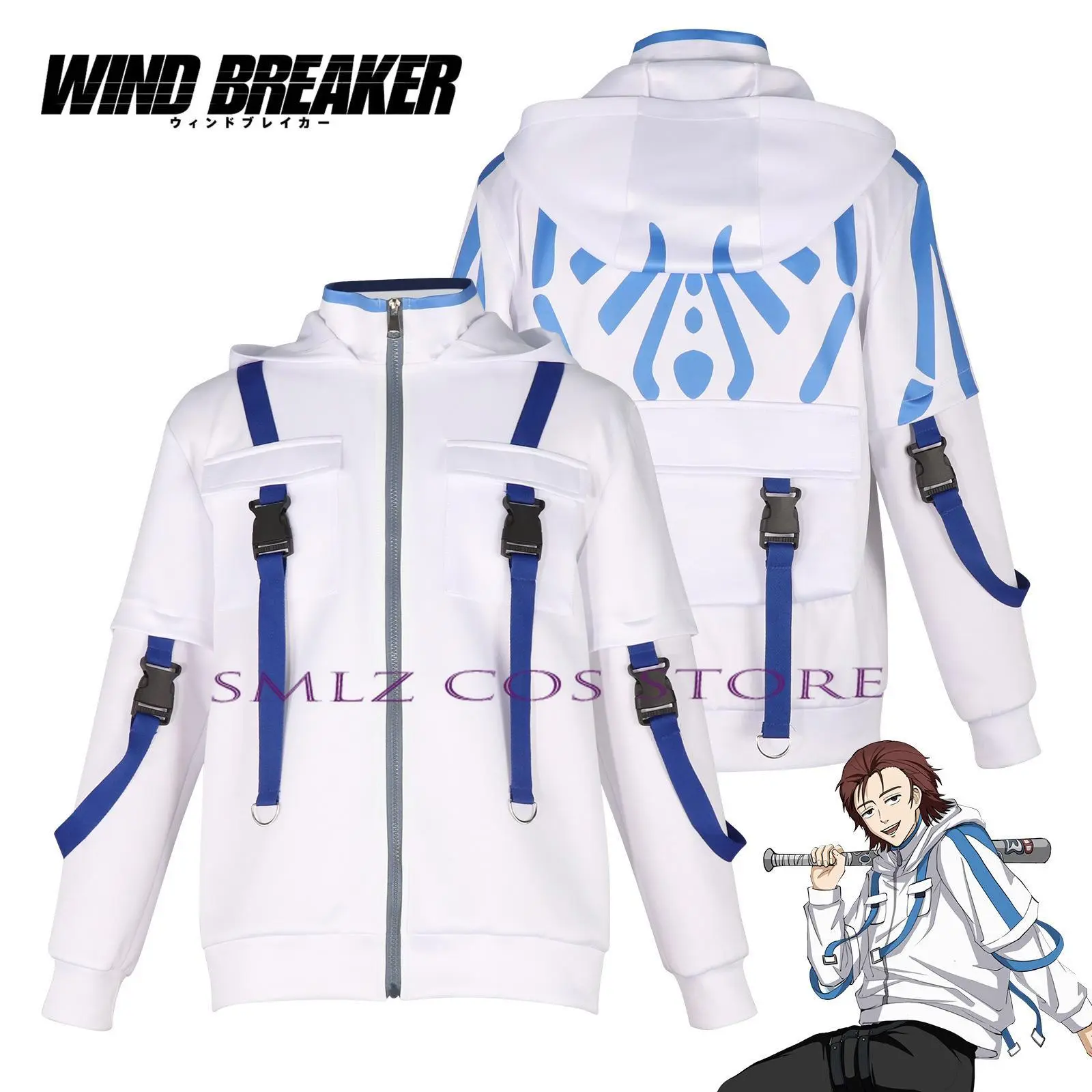 Anime Wind Breaker Cosplay Keel Shingo Natori Takeru Kongo Shyu Kirishima Cosplay Costume Hoodie Coat Outfit for Man Adult