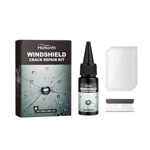 Windshield Crack Repair Kit, Car Front Windshield Nano Repair Solution Package Quickly Repair Cracks Clear Vision Safe Travel