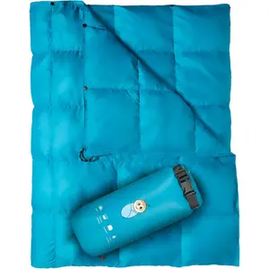 Puffy Blanket for Cold Weather - Down Camping Blanket with Sustainable Insulation, Lightweight & Warm Outdoor Camping Quilt, Water-Resistant, Compact & Packable