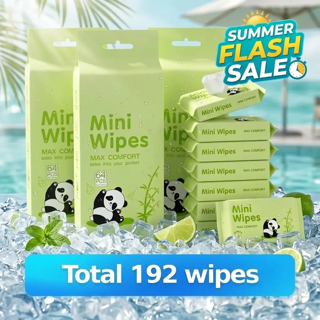 (Flash Sale For Summer) LORMIN mini Wipes,Mini Travel Friendly Pack,Home Essentials, Mini Pack, summerwins