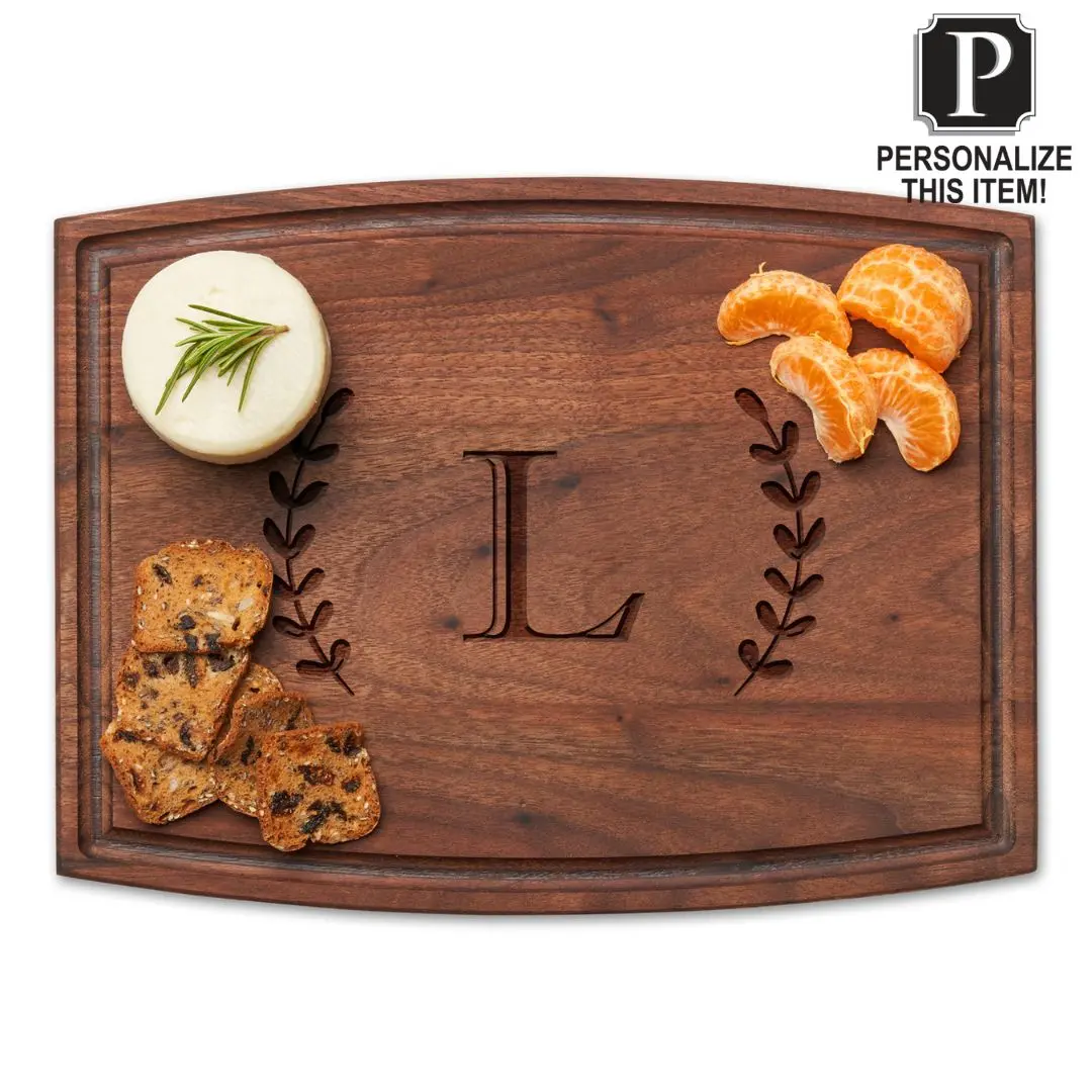 Personalized Walnut Wood Cutting + Cheeseboard 12 x 9"